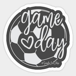 Game Day Soccer Ball, White © GraphicLoveShop Sticker